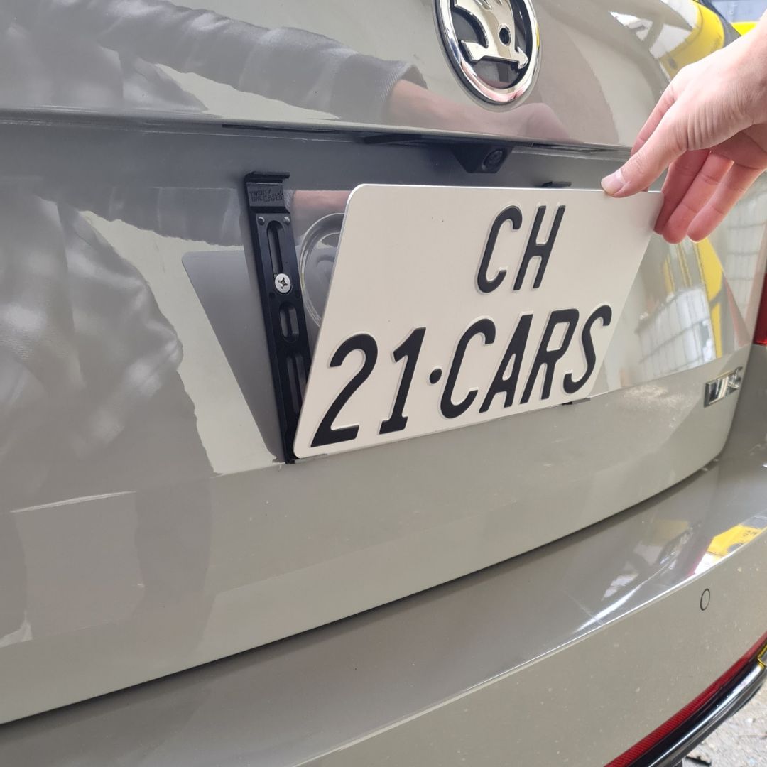 Klick Wechselschild Nummernschild Kennzeichenhalter | Hochformat - 21CARS - 21 - 1 - 003 - 0745110432890