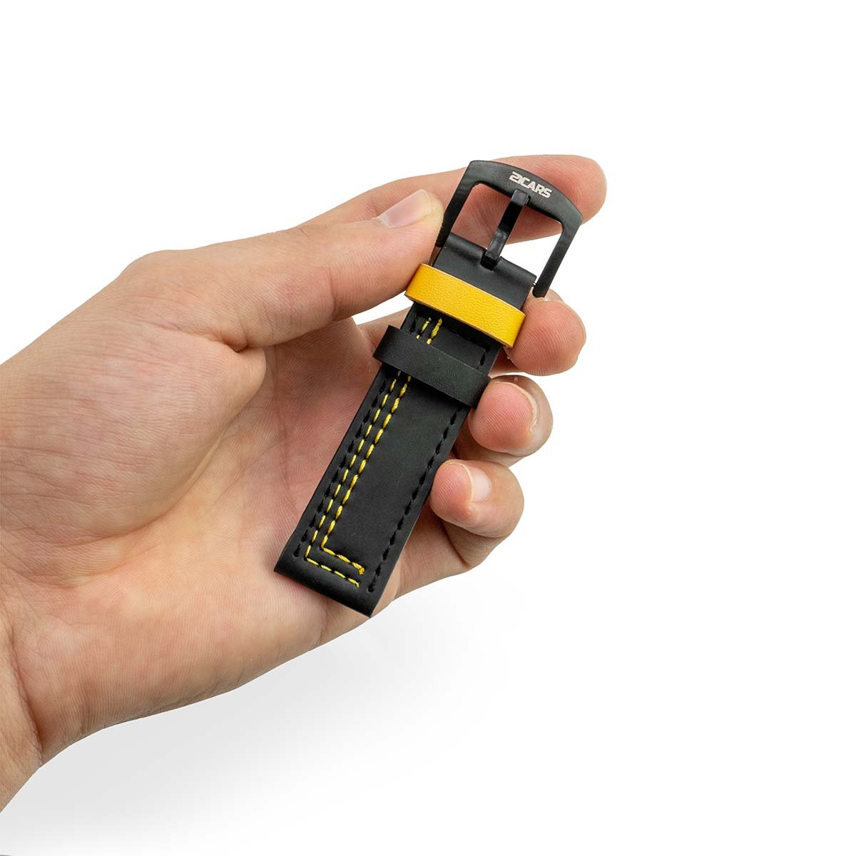 Lederarmband Echtleder | Gelb - 21CARS - W - 21 - 31 - 006 - Gelb -