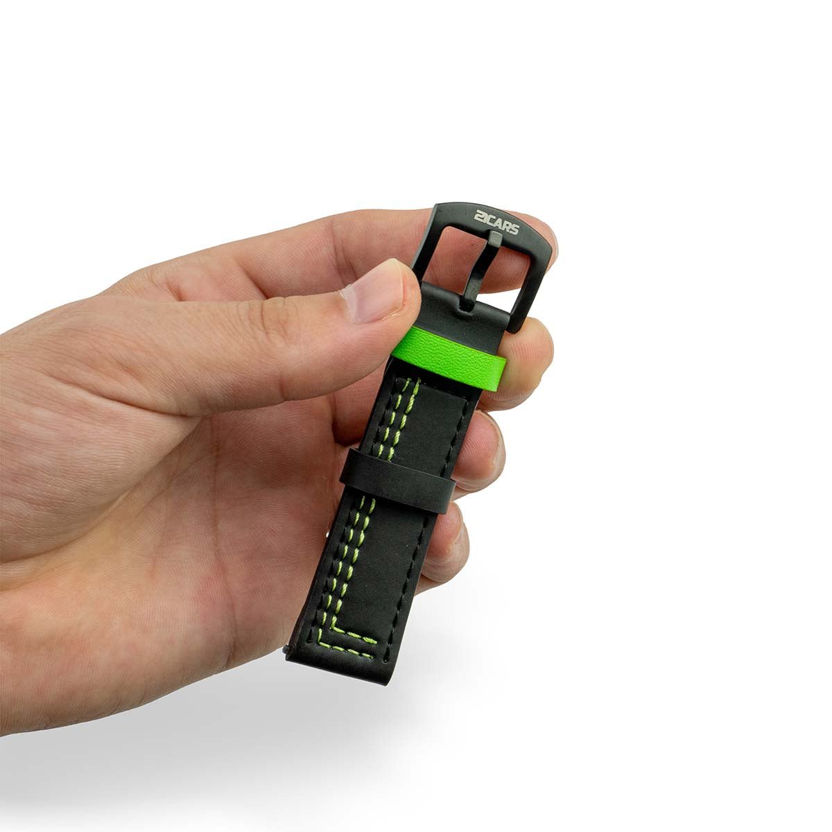 Lederarmband Echtleder | Grün - 21CARS - W - 21 - 31 - 006 - Grün -