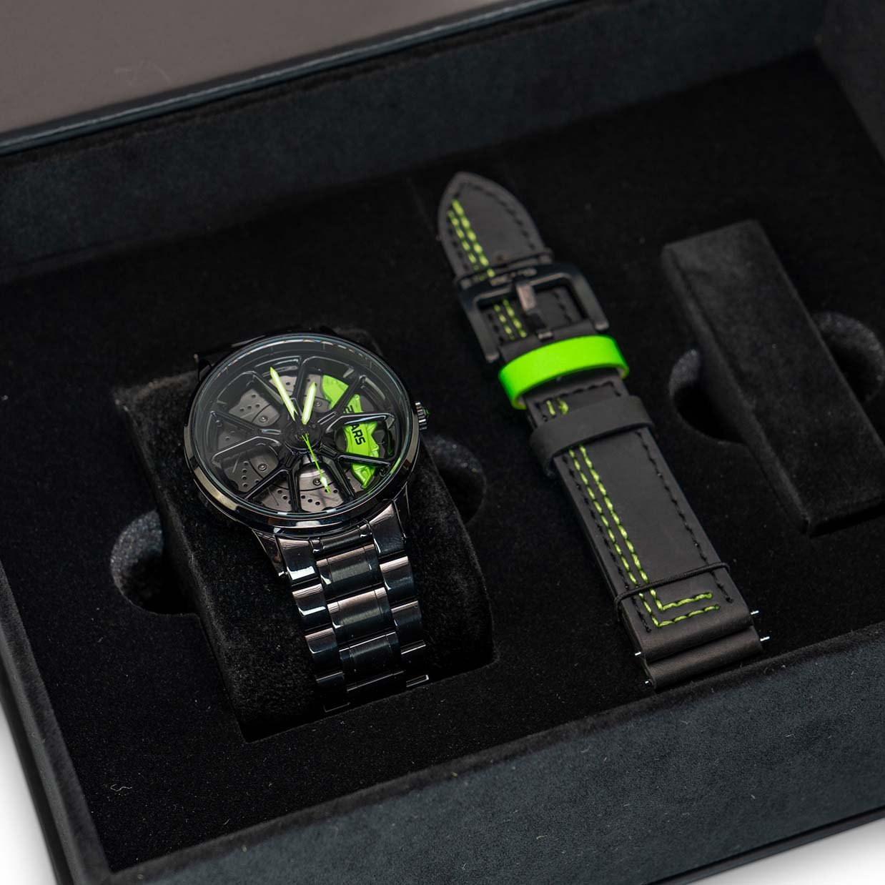 Trackmaster RS - Grün - Schwarz I Spin - 21CARS - W - 21 - 33 - 001 - S - 0710497361798