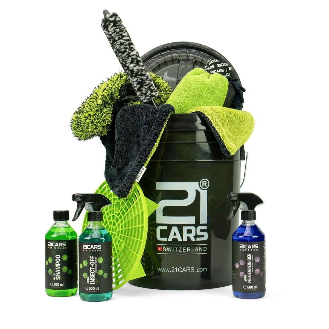 Autowaschset Wascheimer Set | Black Edition - 21CARS - 21 - 4 - 003 - 0710497361361
