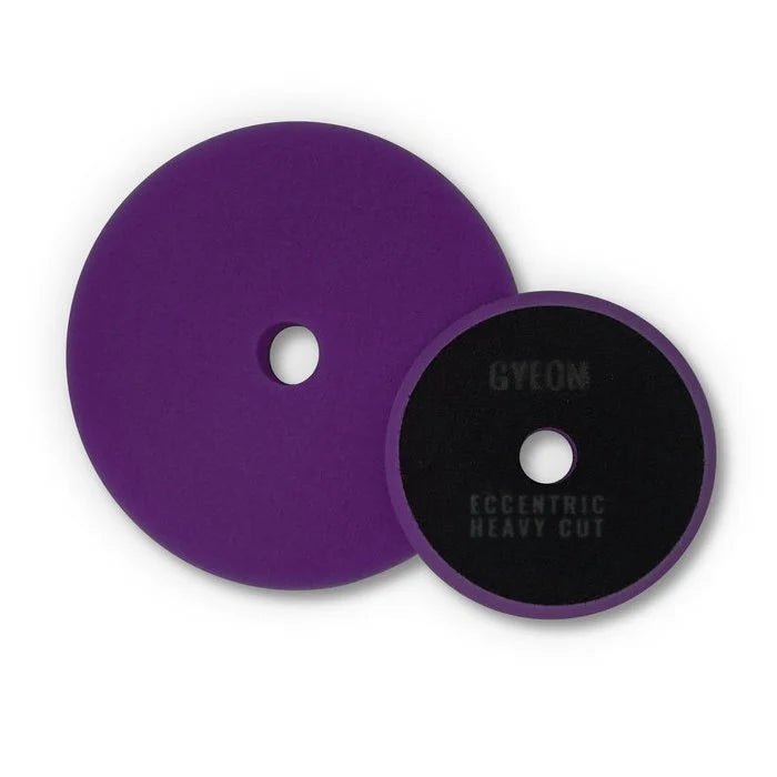 2x Gyeon Q2M Eccentric Heavy Cutting Pads violet 80mm - 21CARS -