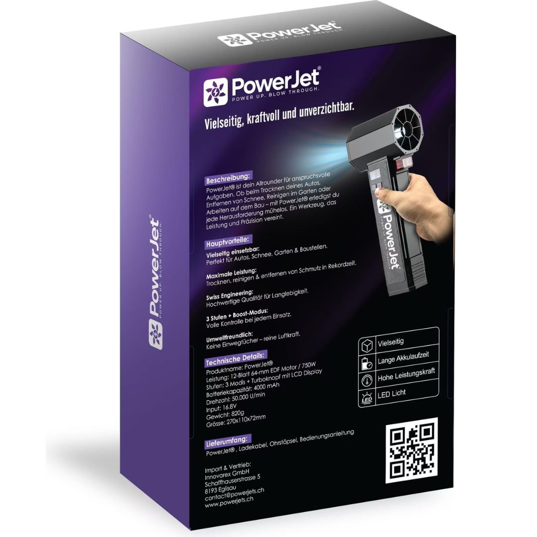 PowerJet Luftgebläse mit Aufsätze