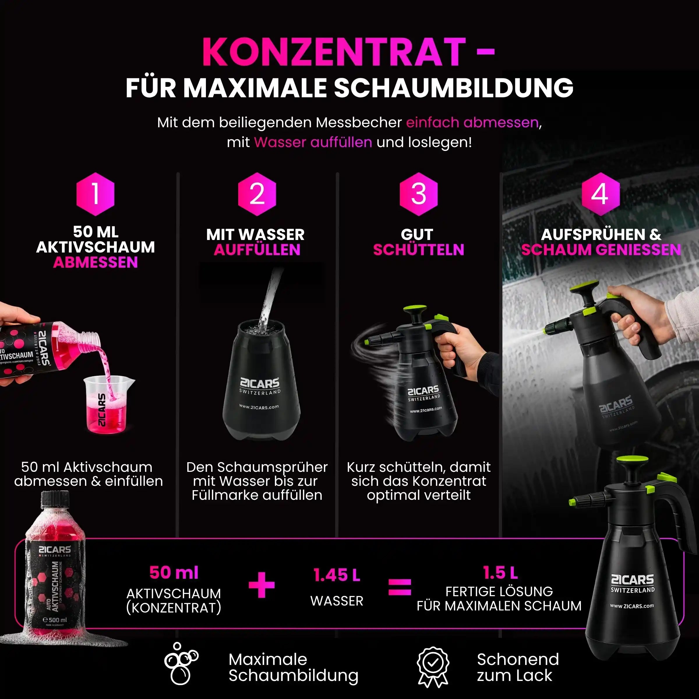 Foam Party Set Active Foam | 0.5 Liter