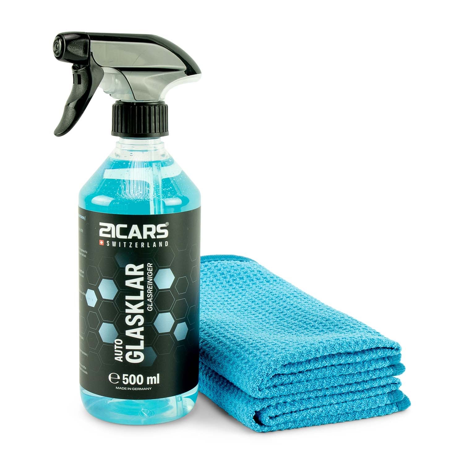 Nettoyant pour vitres 21CARS® limpide | 0,5 litre