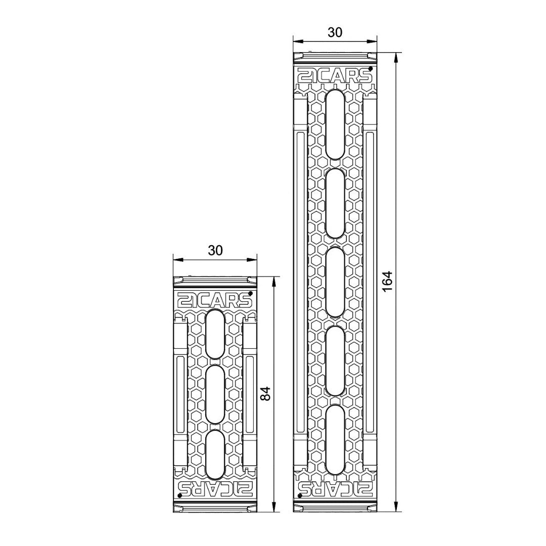 Klick Kennzeichenhalter Version 4 CAD Masse