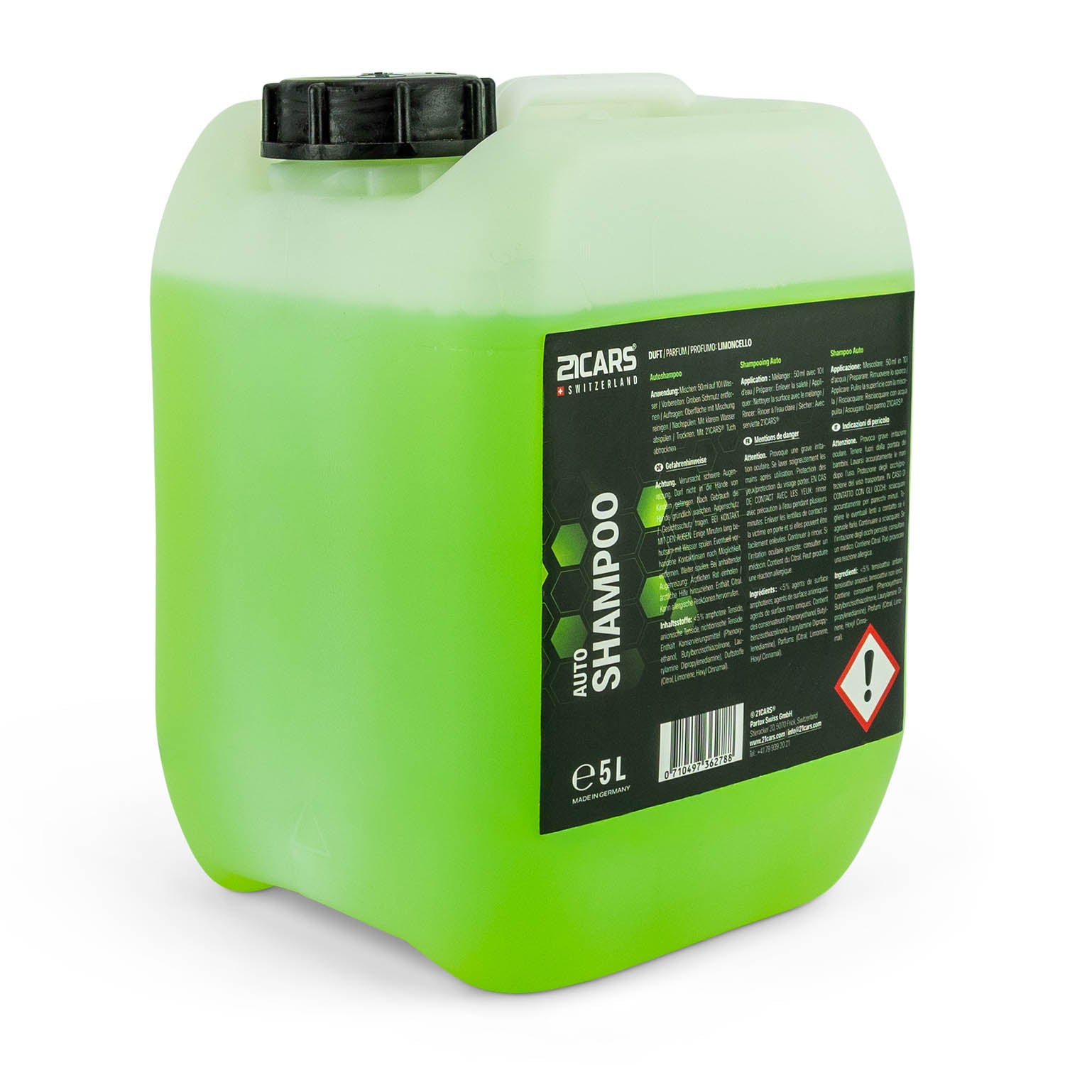Shampoing auto brillance citron vert | 500 ml / 5 litres