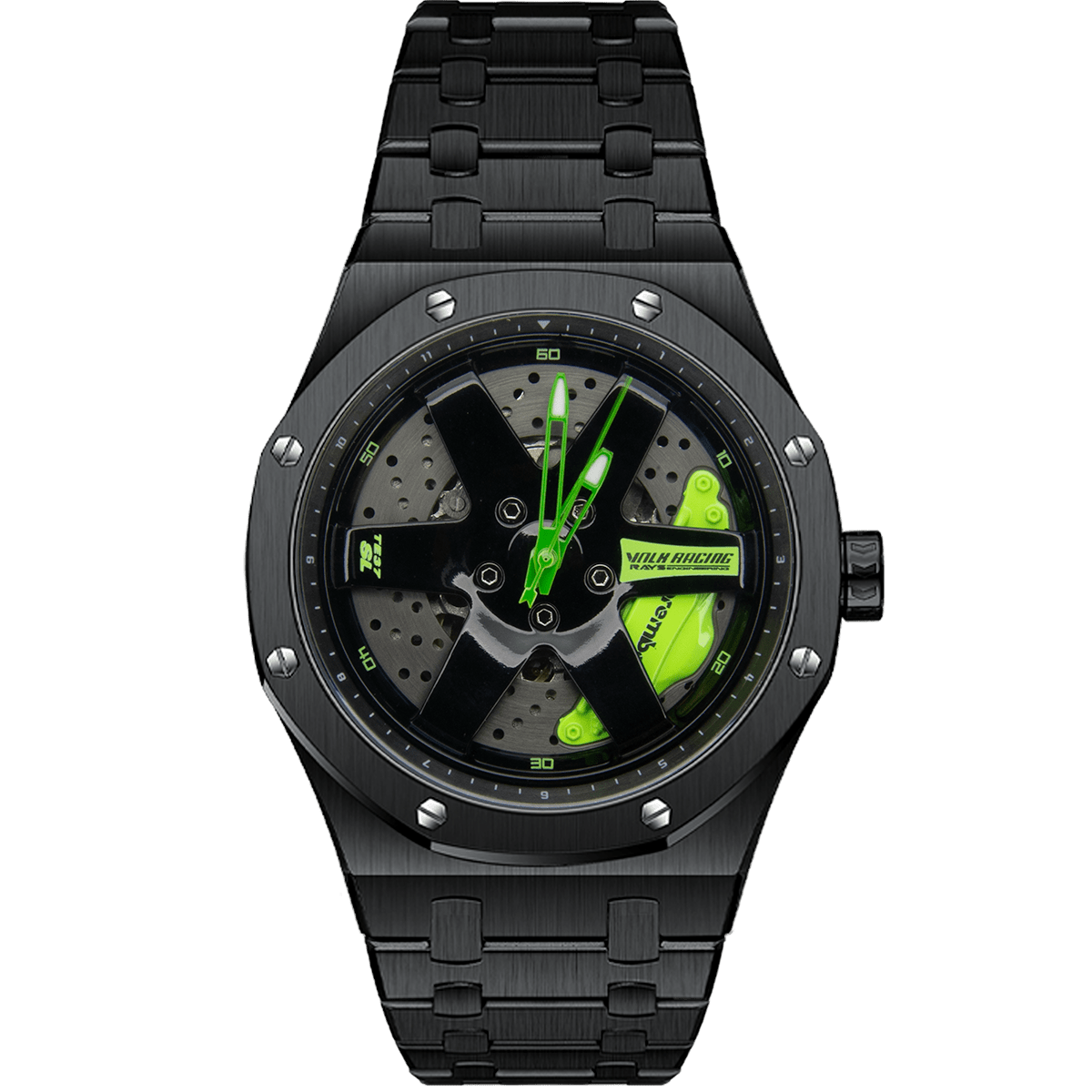 TE37 AP - Grün - Schwarz | Automatic | Non - Spin - 21CARS - W - 21 - 26 - 001 - A - 0710497361934