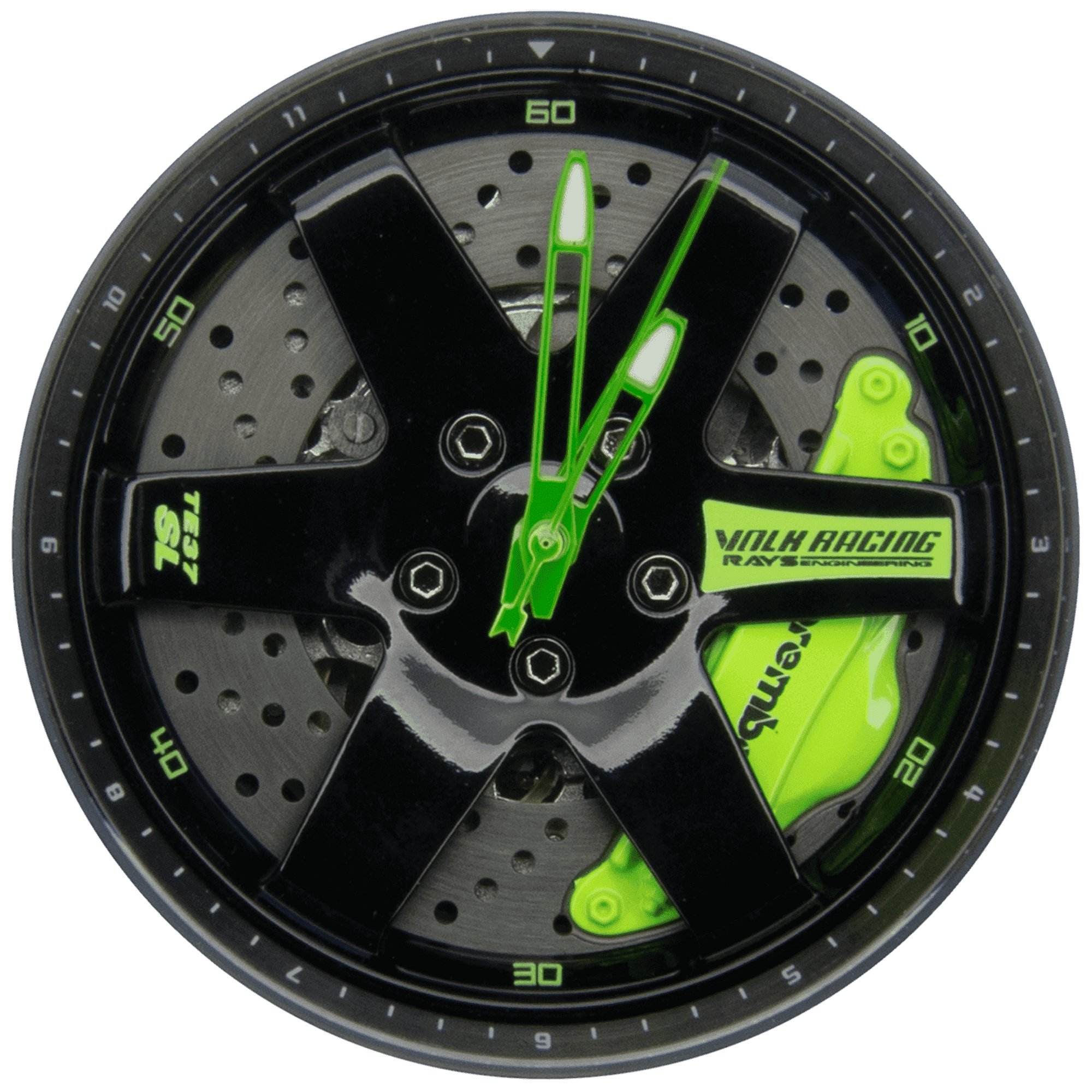 TE37 AP - Grün - Schwarz | Automatic | Non - Spin - 21CARS - W - 21 - 26 - 001 - A - 0710497361934