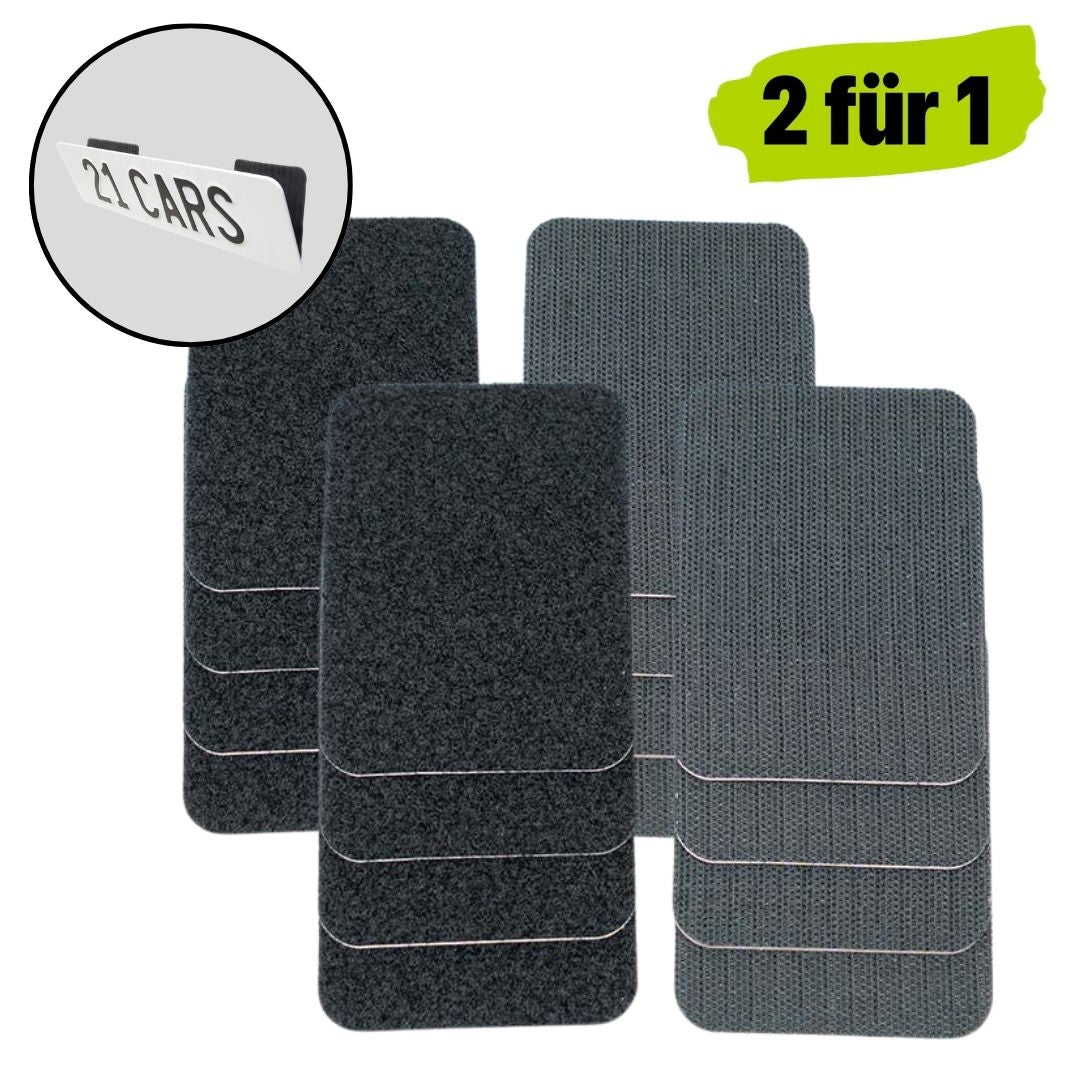 Mini Klett Kennzeichenhalter – 2 für 1 Aktion - 21CARS -