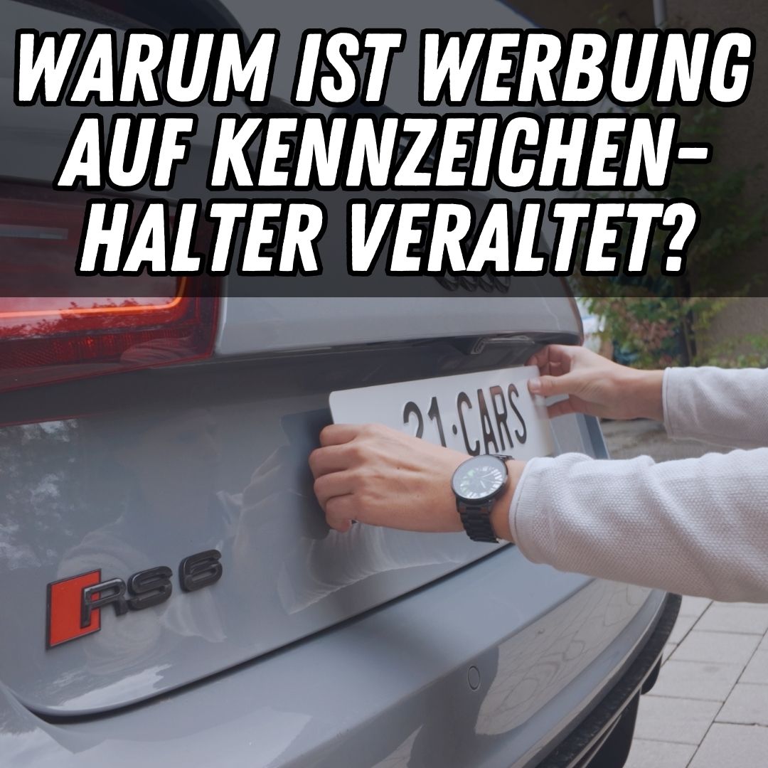 Kennzeichenhalter Werbung veraltet? Warum? Wie zeigen dir in unserem neuen Post, warum Werbung auf Kennzeichenhalter veraltet ist.