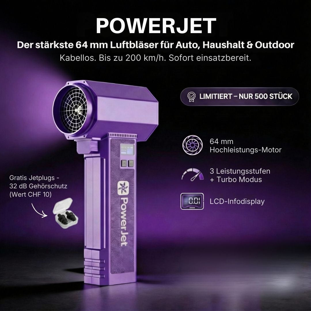 PowerJet Luftgebläse Lila