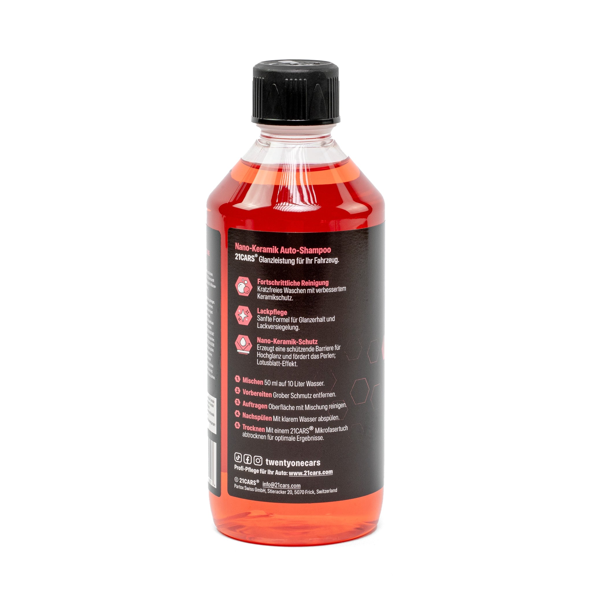 21CARS® Autoshampoo 0.5 Liter | Wassermelone
