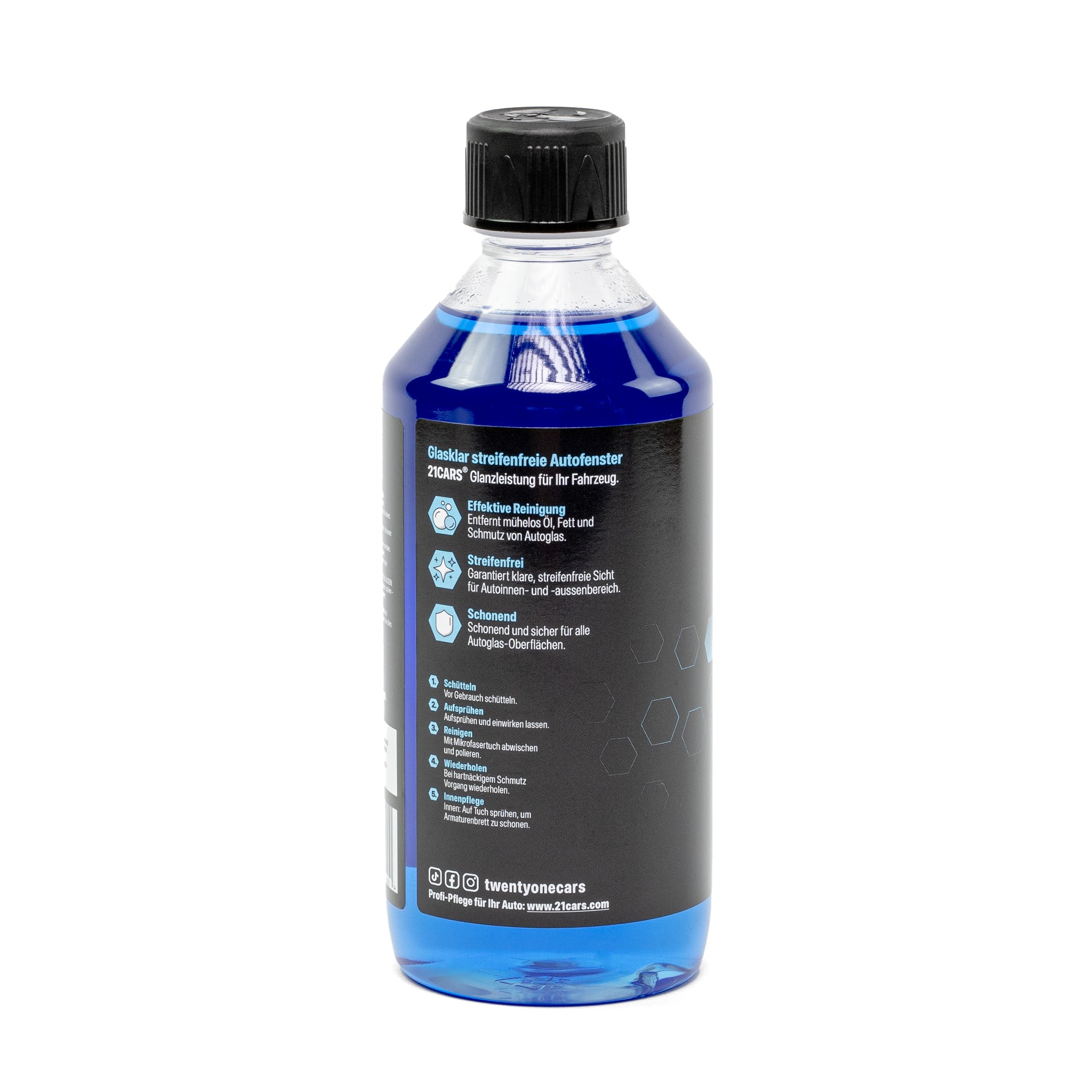 21CARS® Glasreiniger Glasklar | 0.5 Liter