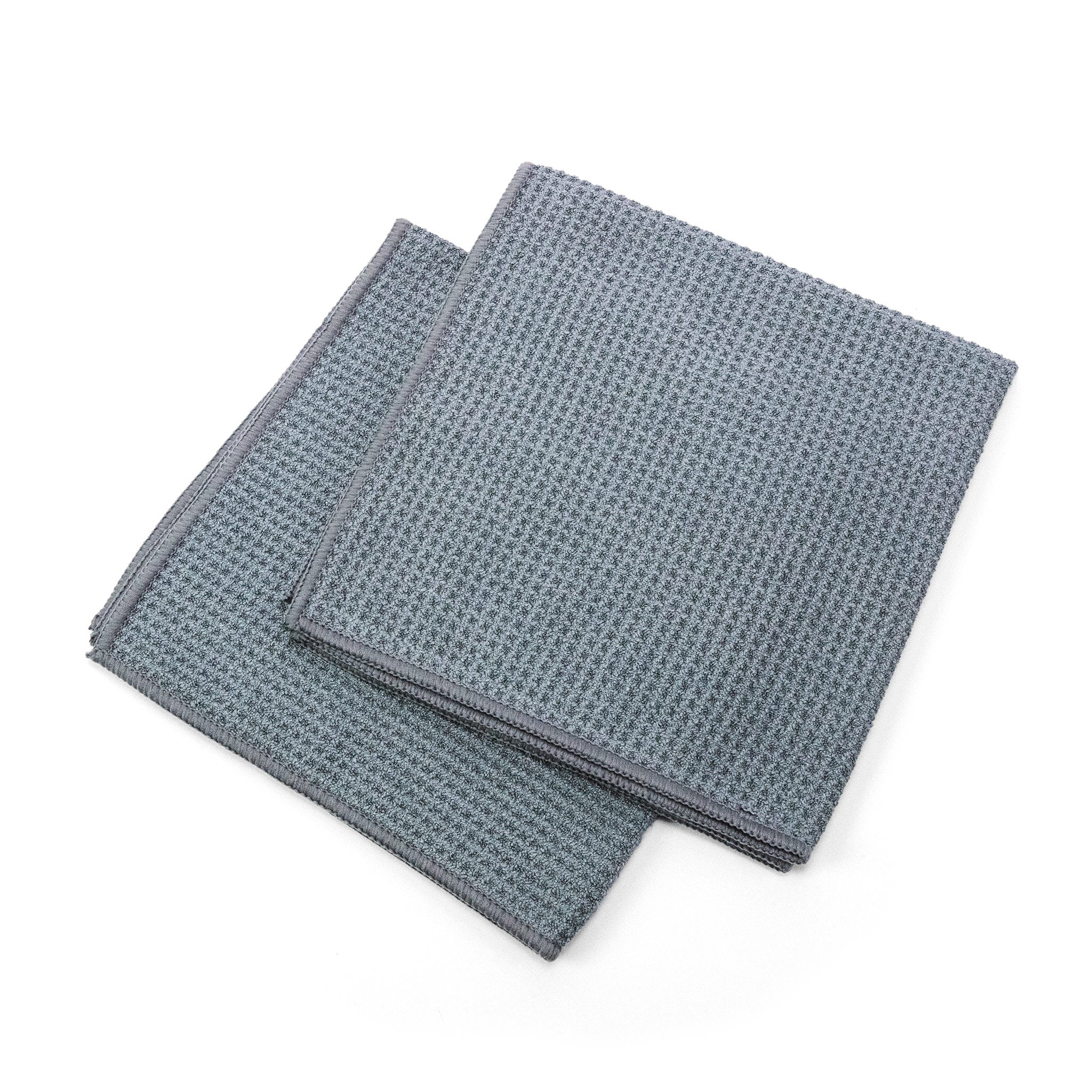 Waffle Microfibre Drying Towel for Car Windows Set | 40x40cm - 300 GSM