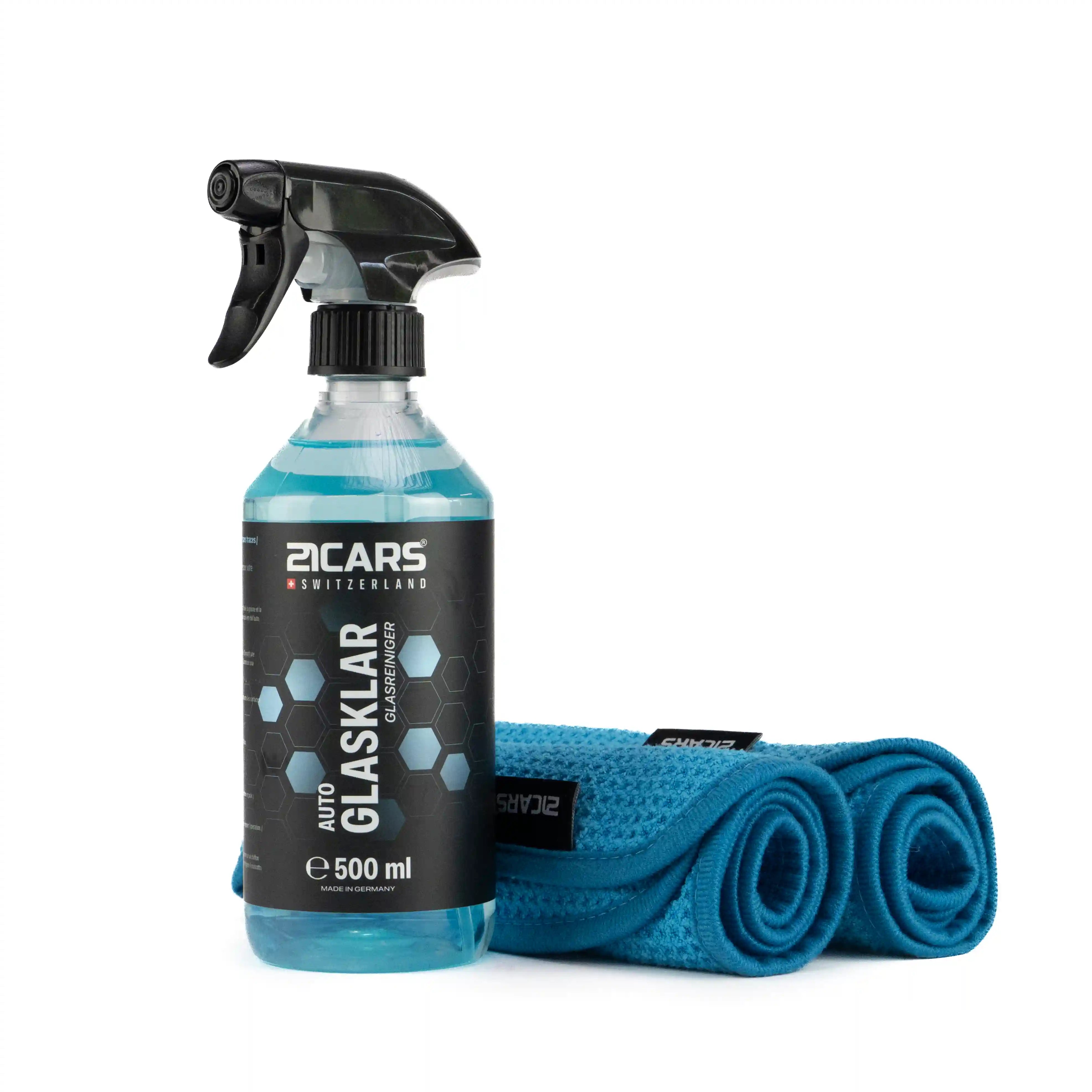 Nettoyant pour vitres 21CARS® limpide | 0,5 litre