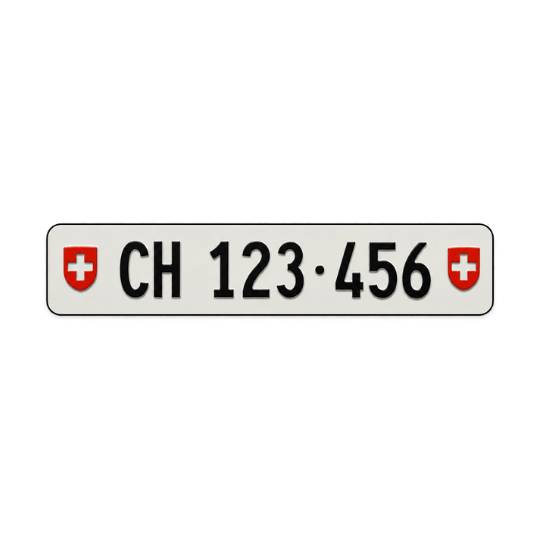 Schweizer Kennzeichen Langformat