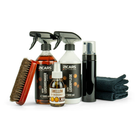 Car Leather Cleaning and Care Set image