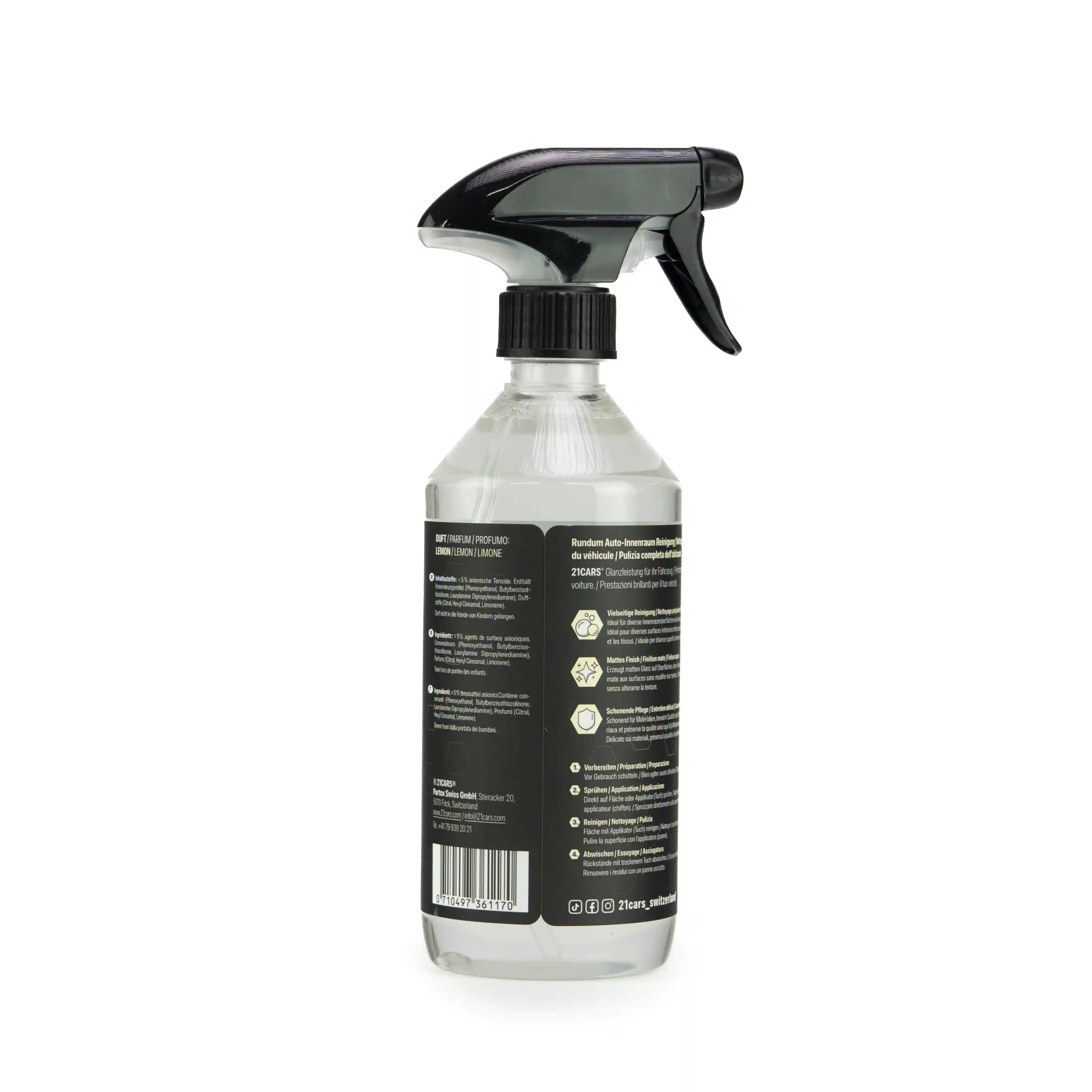 Interior Cleaner INSIDE CLEAN | 0.5 Liter | Fresh Lime
