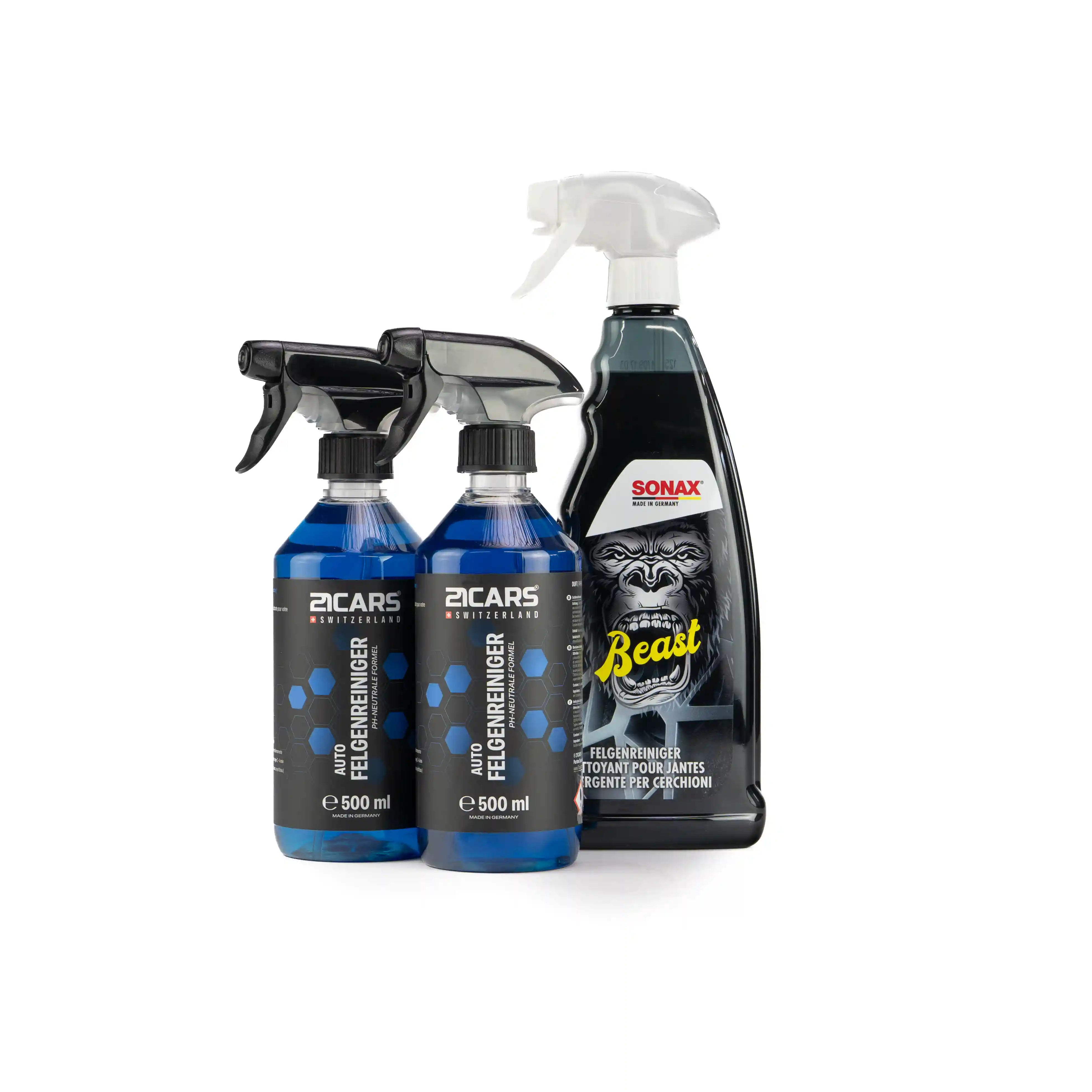 Kit de nettoyage de jantes Sonax Felgenbeast (5+2L) | 7 parties