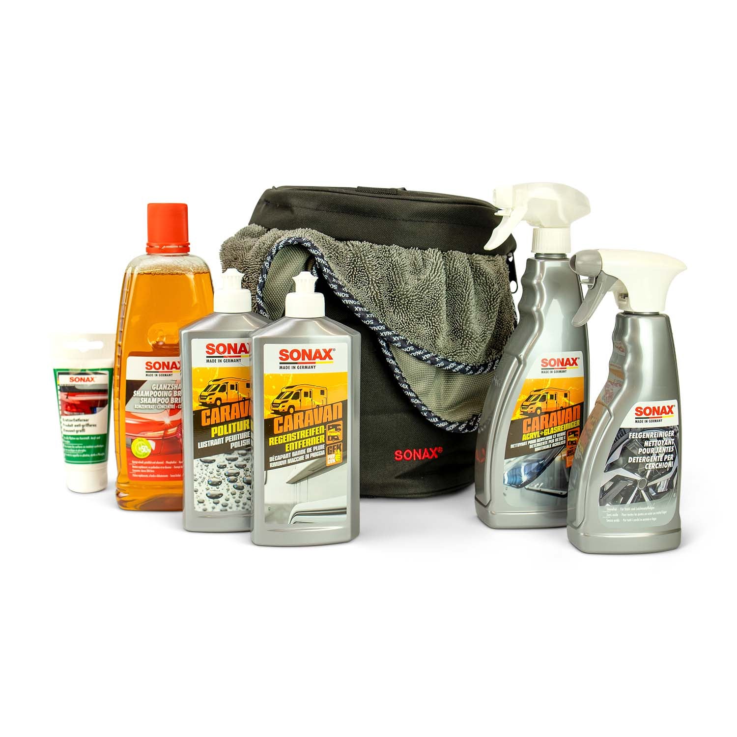 Kit de nettoyage et d'entretien pour camping-cars