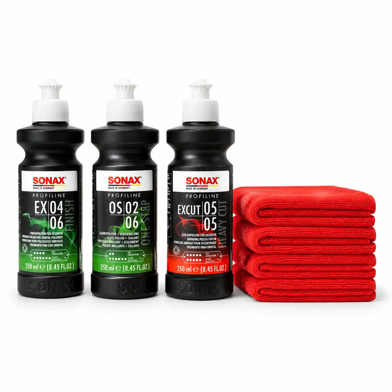 Coffret de polissage pour voiture Sonax (250 ml chacun) 7 pièces
