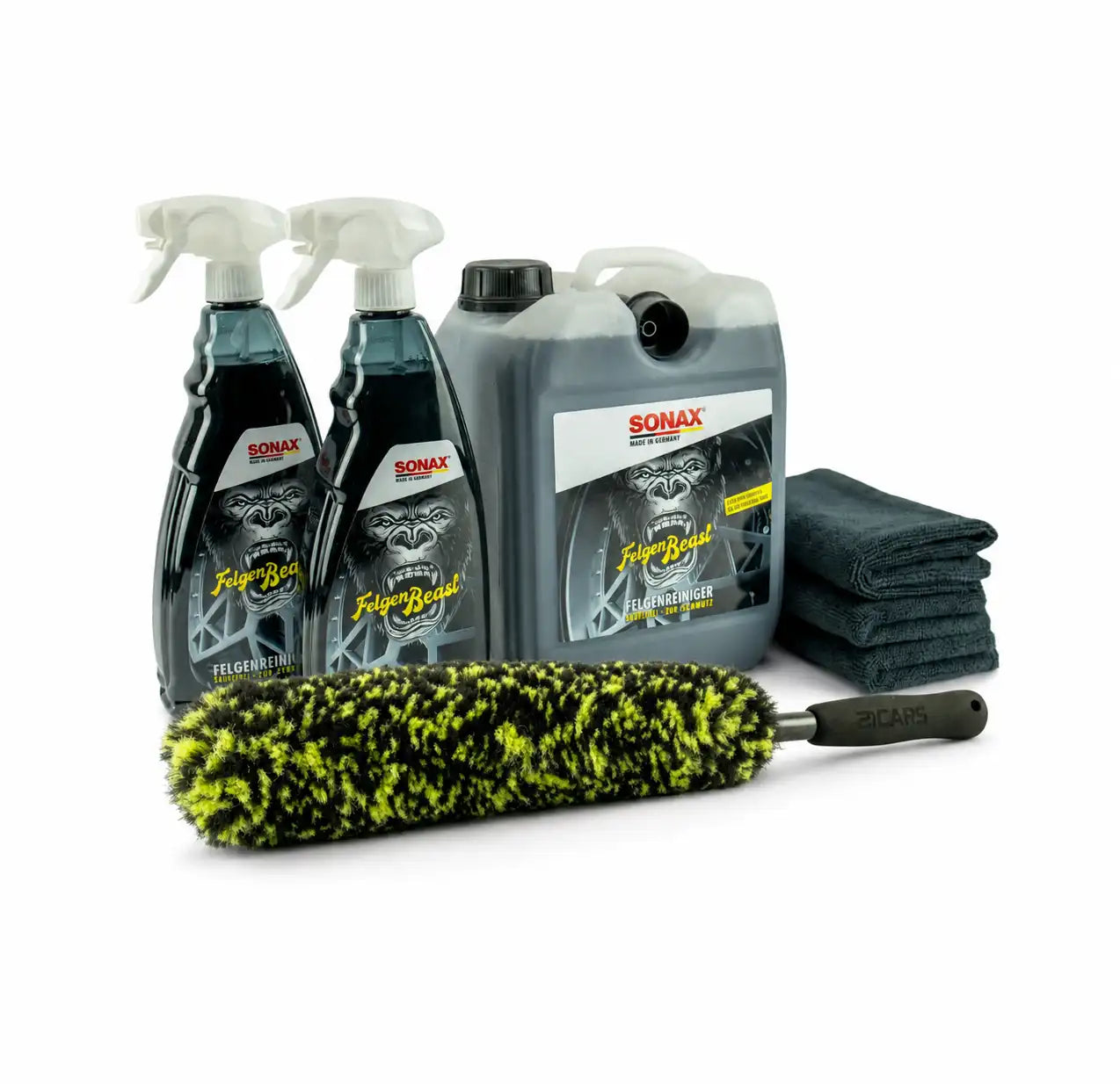 Kit de nettoyage de jantes Sonax Felgenbeast (5+2L) | 7 parties