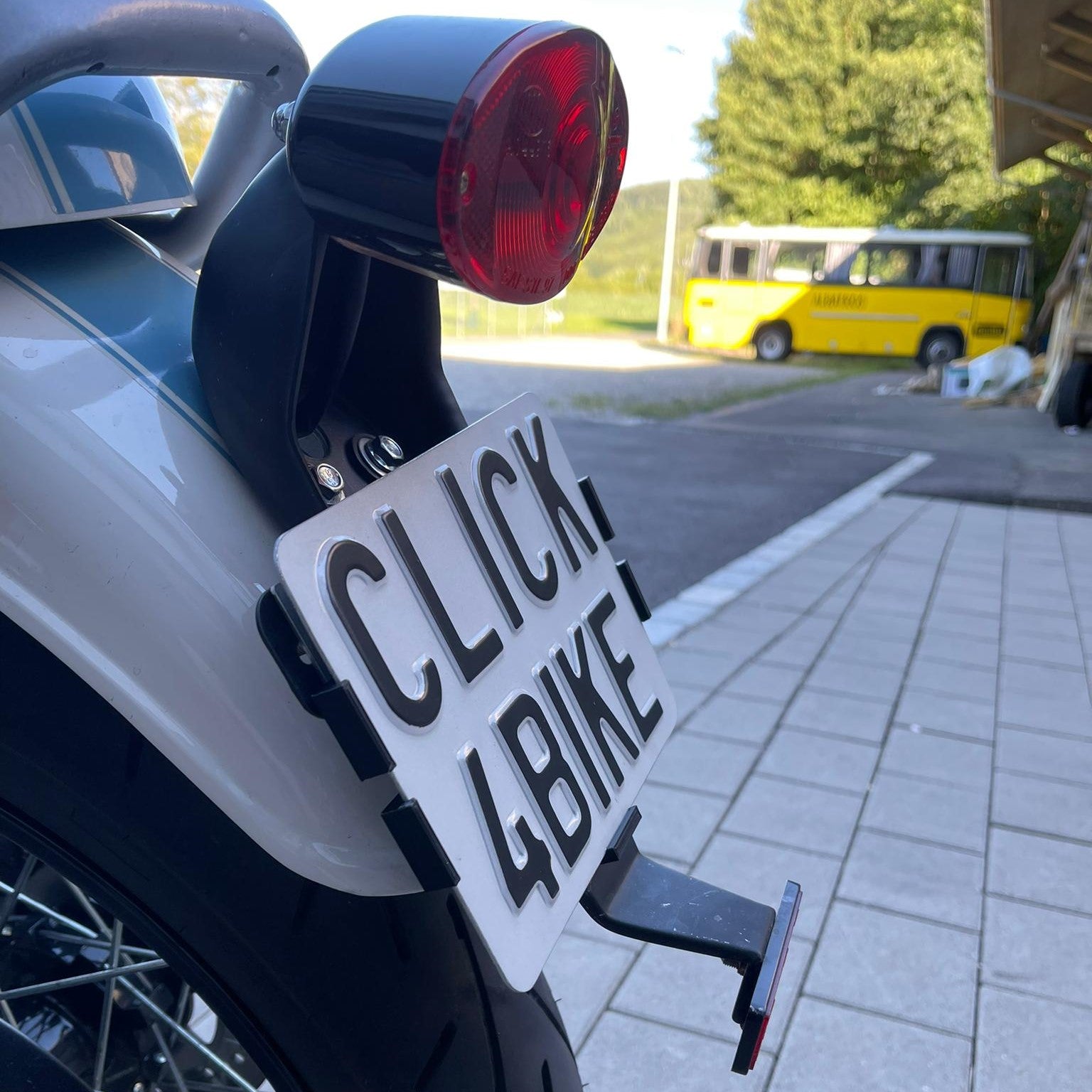 Kennzeichenhalter Click4Bike (rahmenlos) für Motorrad/Roller