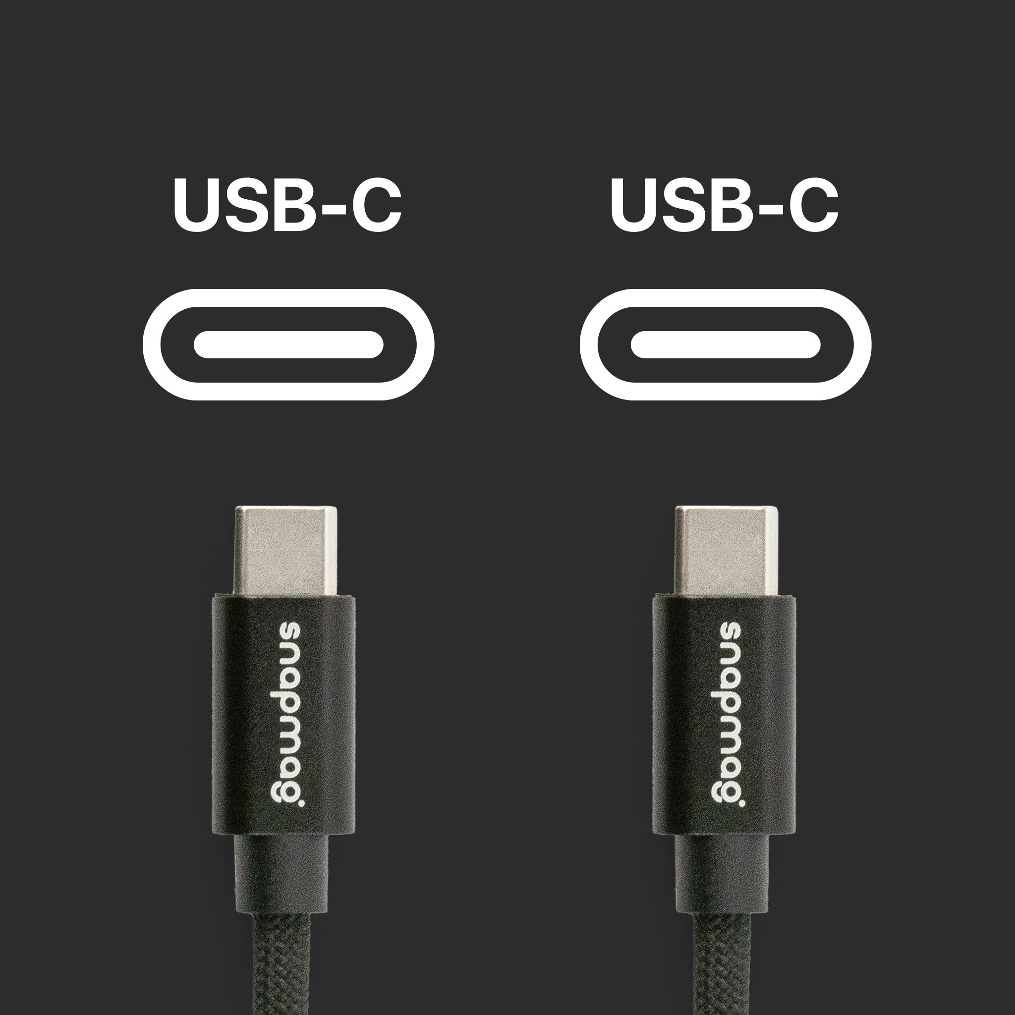USB-C vers C | iPhone 15, Android | Tous les appareils de type C | 1,5 m | ÉDITION NOIRE - snapmag