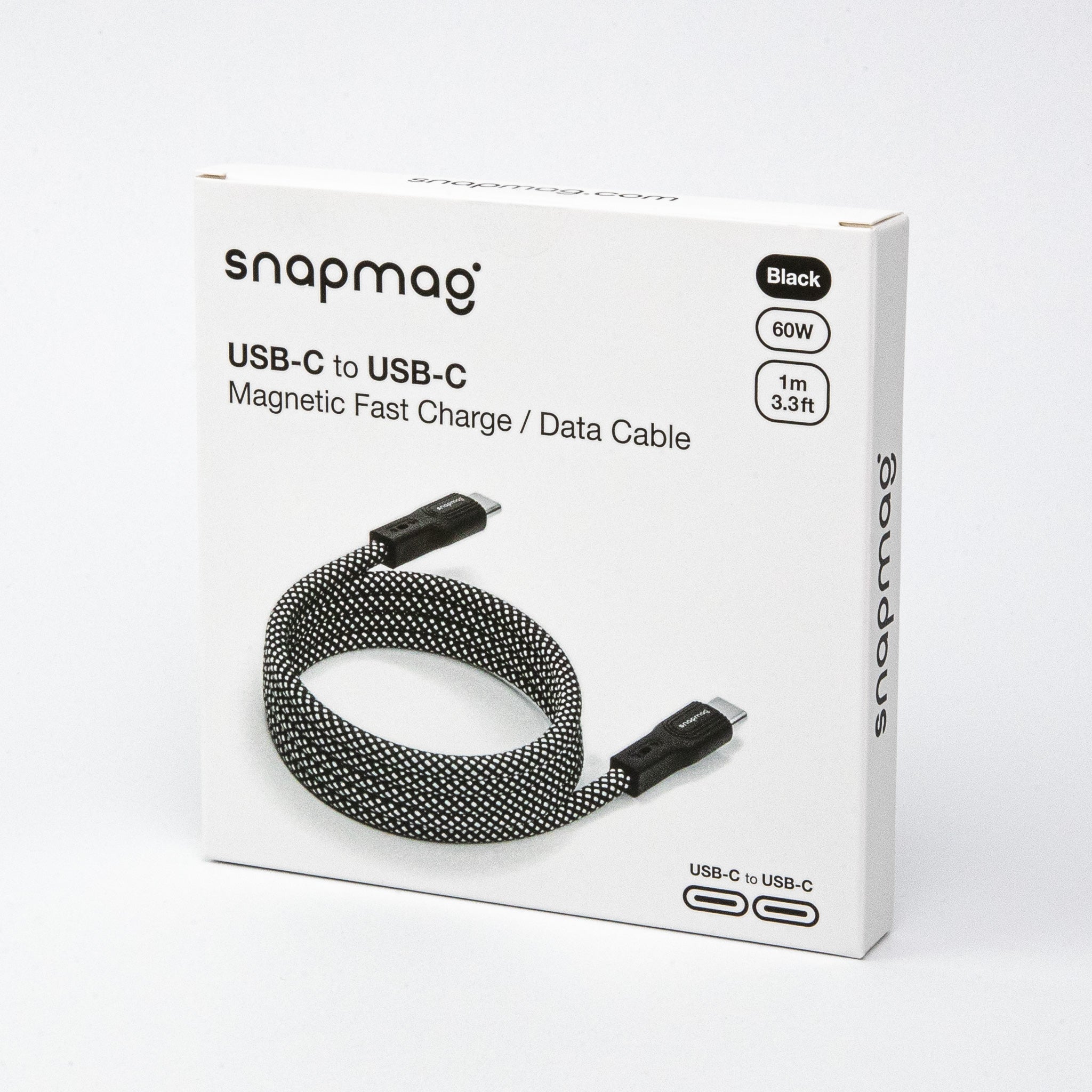 Magnetisches USB - C - USB - C | iPhone 15, Android 1.0m | Alle Typ C Geräte - snapmag - SN - C - C - 001 - 1 - 0725765686459