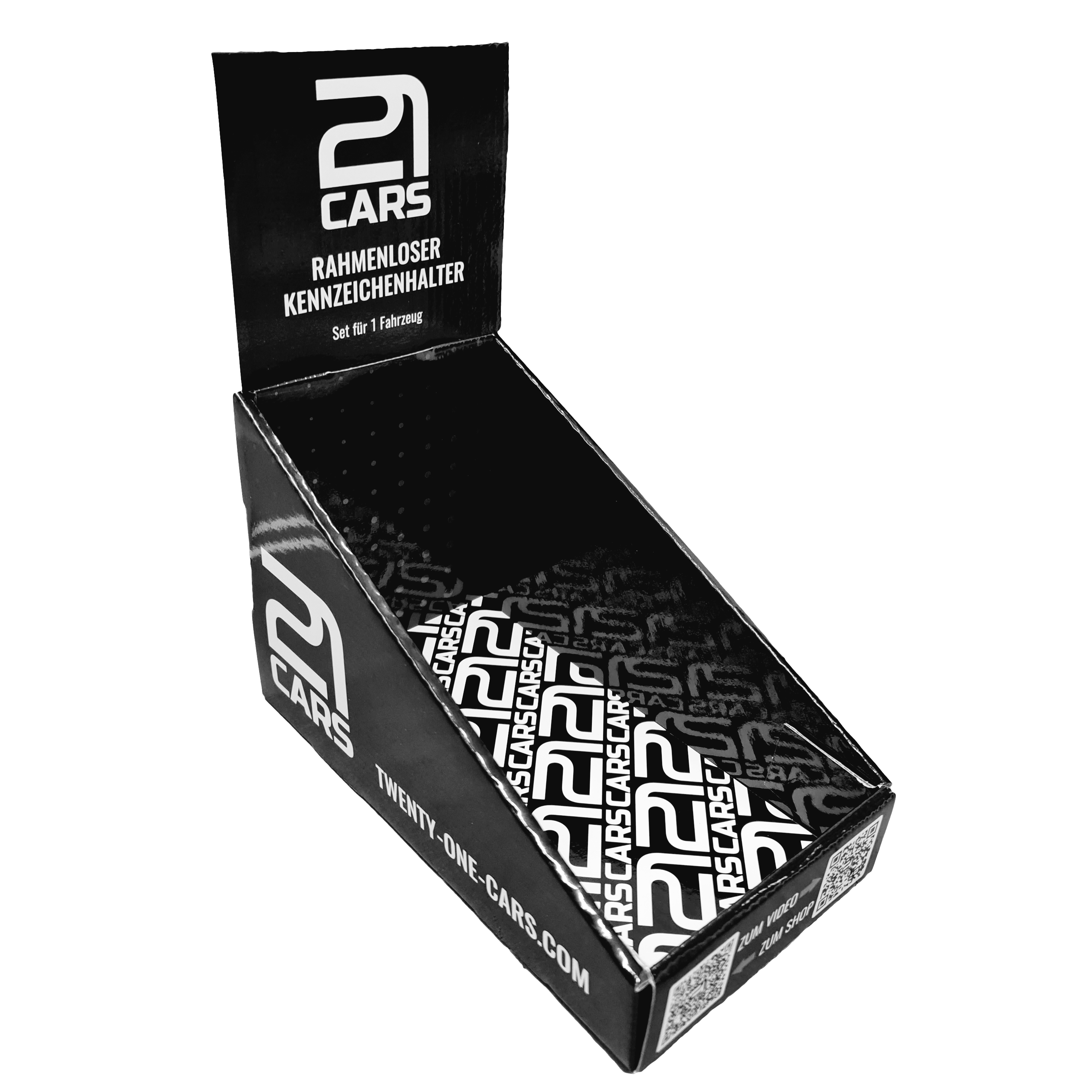 21CARS Ersatzteile Twenty One Cars Klick Kennzeichenhalter Nummernschild Händler Karton Display 