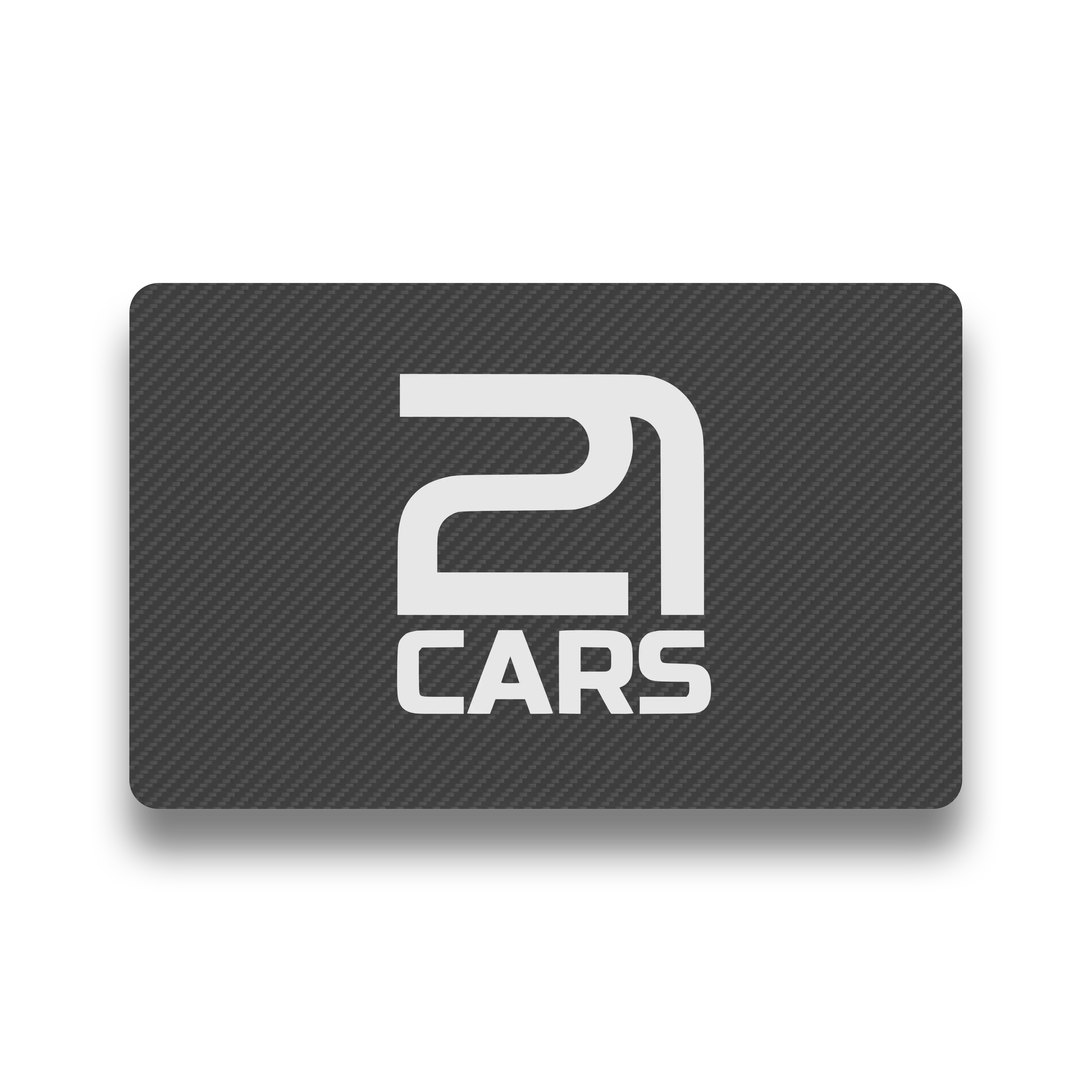 21CARS Twenty One Cars Klett Kennzeichenhalter Nummerschildhalter Ersatzteil einzeln Carbon Karte Carbon Card