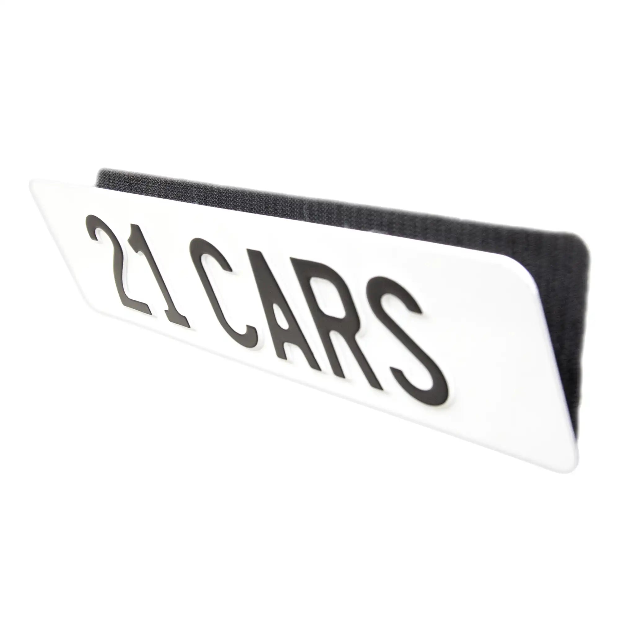 Velcro license plate holder, exchangeable plate, frameless